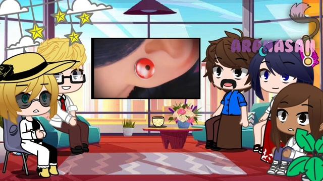 MIRACULOUS LADYBUG REACTS - parents react to a SMALL amount of transformations?! || Part 1 || смотреть онлайн