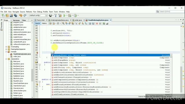 Food ordering system by using only java swing desktop application смотреть онлайн