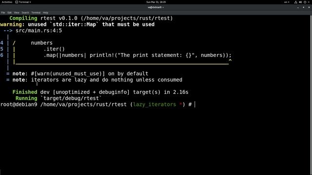 Rust iterators are lazy смотреть онлайн