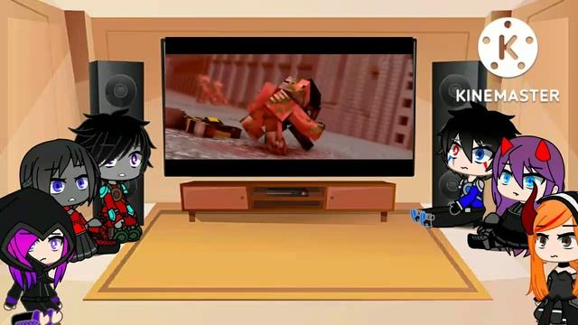 Rainimator friend's react to "Fight Back" Minecraft Original Music Video Part 1 смотреть онлайн