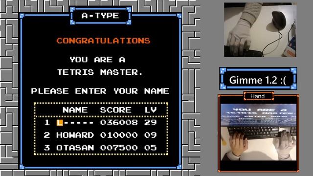 NES Tetris - Keyboard Flyhec/Rolling Demo смотреть онлайн