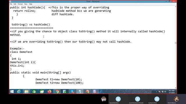 What is toString|hashCode()|equals() Method Core java Online Live Session смотреть онлайн
