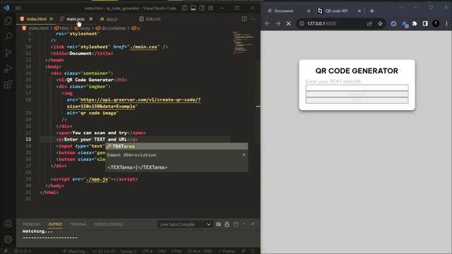 Build a Dynamic QR Code Generator with Simple JavaScript and API Integration смотреть онлайн