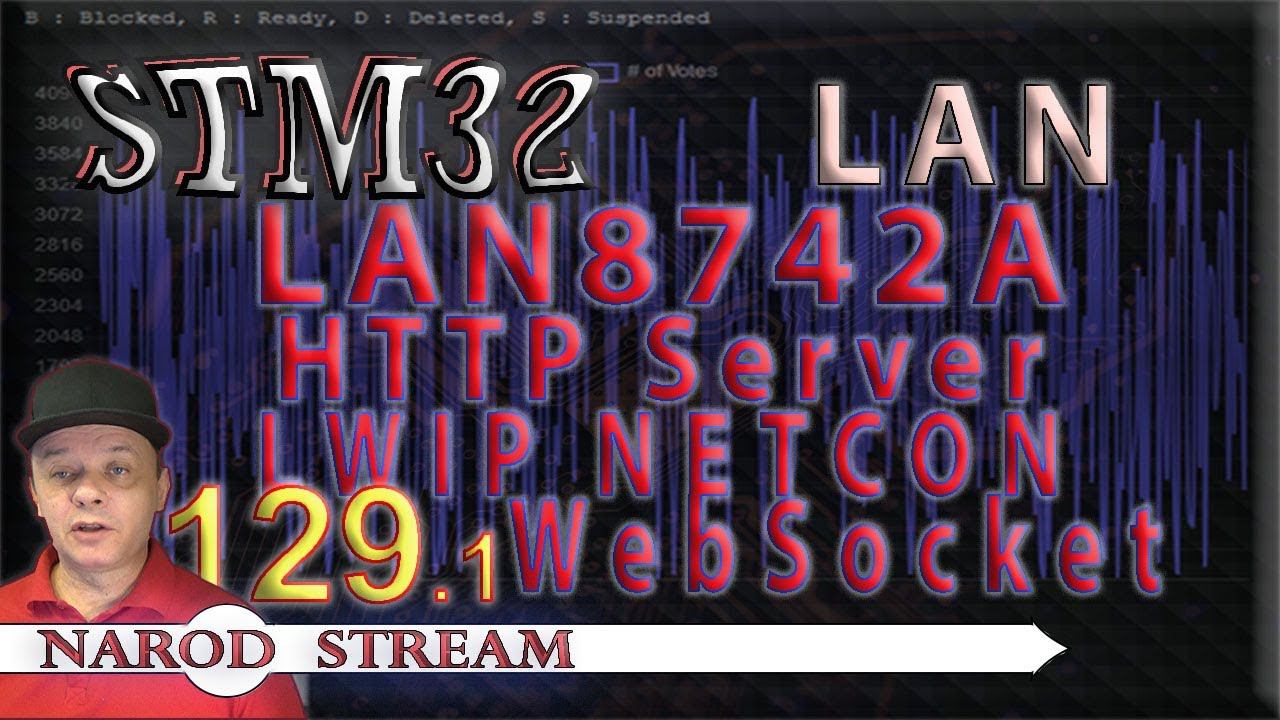 Программирование МК STM32. Урок 129. LAN8742A. LWIP. NETCONN. HTTP. WebSocket. Часть 1 смотреть онлайн
