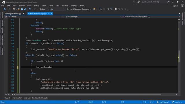Embedding Lua in C++ #25 - Return Values Using Run Time Type Information смотреть онлайн