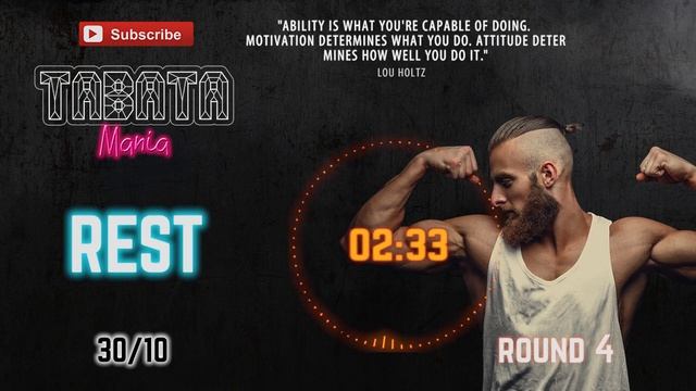 TABATA 30/10 - HiiT Workout Music W/ TIMER - NEFFEX Ft TABATAMANIA