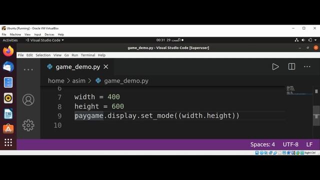 PyGame Setup the game screen and draw a circle смотреть онлайн