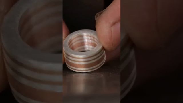 Fusion copper and silver wedding bands. #jewelry #howtomakejewellery #jewellerydesign смотреть онлайн