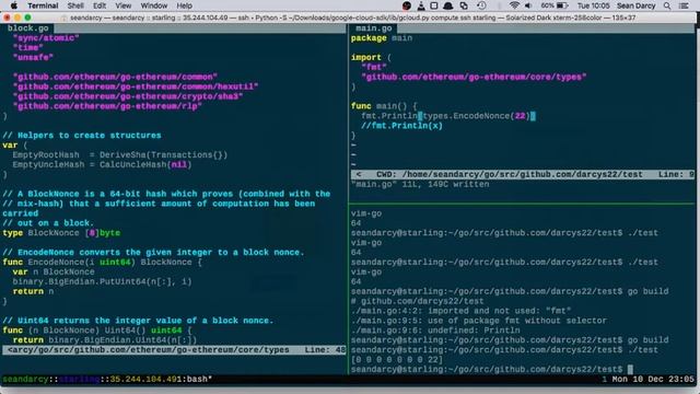 Ethereum Code - Block.go pt 1 смотреть онлайн
