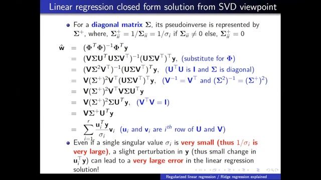 Closed form solution of ridge regression explained | Ridge regression | Regularize linear regressio смотреть онлайн