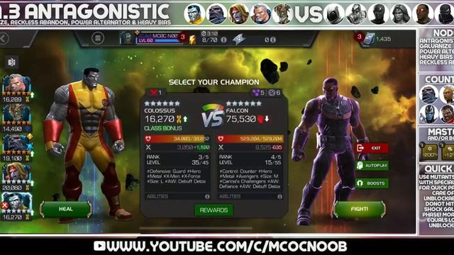 MCOC Act 8.1.3 - Antagonistic, Galvanize, Reckless Abandon, Power Alternator - Mister Sinister смотреть онлайн