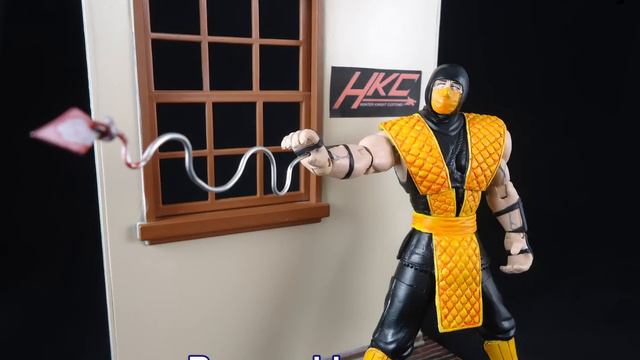 Custom SCORPION classics style Mortal Kombat 9 action figure made by Hunter Knight Customs смотреть онлайн