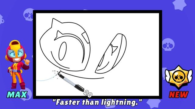How To Draw MAX⚡ Icon | Brawl Stars | New смотреть онлайн