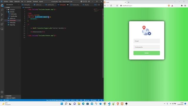 Sistema de login con HTML -CSS y PHP | Verificaciones en área de login смотреть онлайн