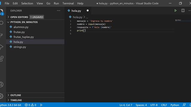 Inputs Python 3.8 смотреть онлайн