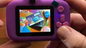 Детский фотоаппарат распаковка, обзор, меню, Проверка.