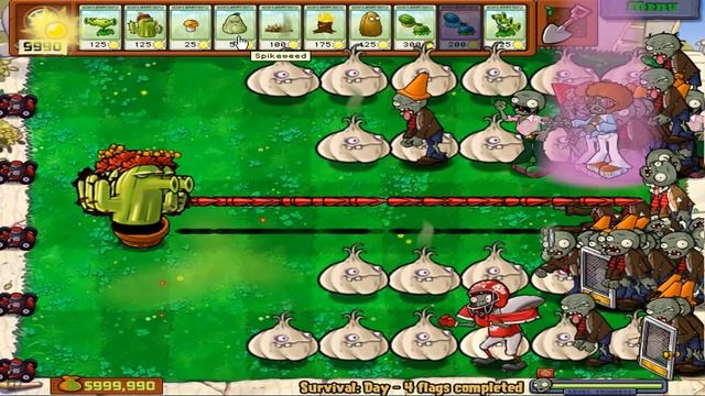 9999 Cactus vs Gargantuar vs Dr Zomboss - Plants vs Zombies Battlez смотреть онлайн