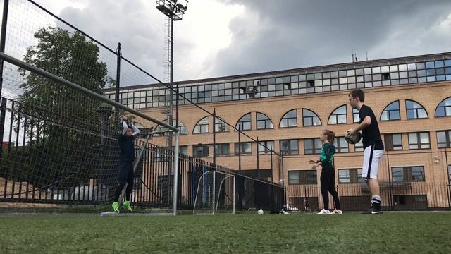 Прием мяча после удара/повторный прыжок за мячом