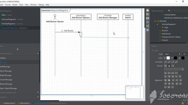 Sequence Diagram of Hospital Management System in STAR UML [OOAD Complete Project] смотреть онлайн