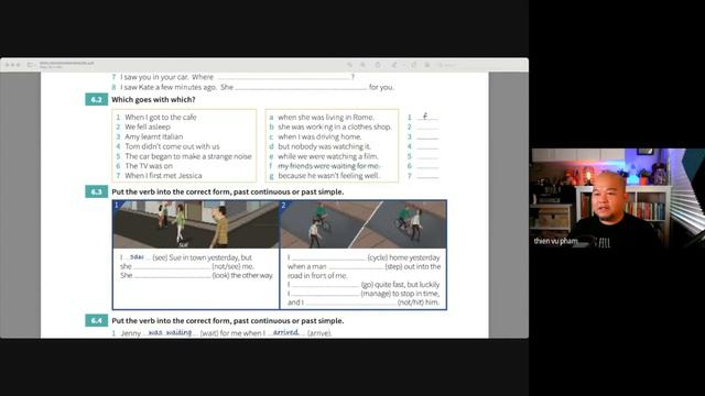 English Grammar in use - Unit 6 thì "Past Continuous - Quá khứ tiếp diễn" | Học tiếng Anh không khó смотреть онлайн