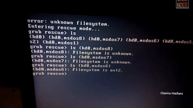 Fix Boot Error: Unknown Filesystem | Step By Step