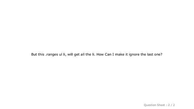 HTML : Make Javascript function ignores the last li to submit form смотреть онлайн
