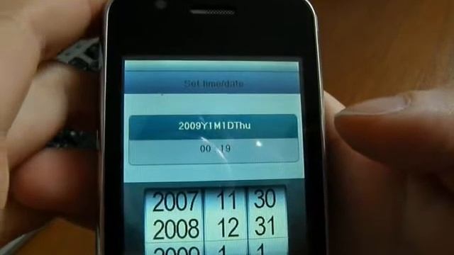 Настраиваем время на Iphone F003 смотреть онлайн