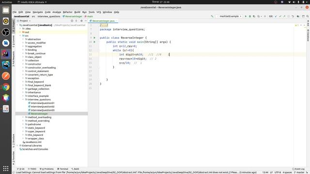 Reverse the integer using Java || Java coding смотреть онлайн