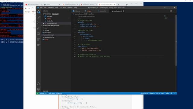 Monitoring and Alerting | Installing and Configuring Prometheus | Docker | Part 3 смотреть онлайн