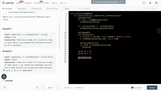 Leetcode 207. Course Schedule | DFS | Python | FAANG Coding interview смотреть онлайн