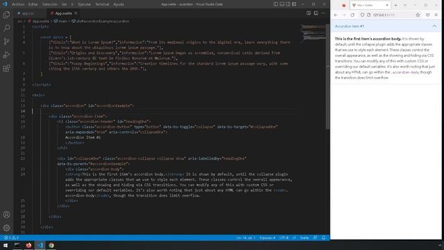07 - Svelte + Vite + Bootstrap / Accordion смотреть онлайн
