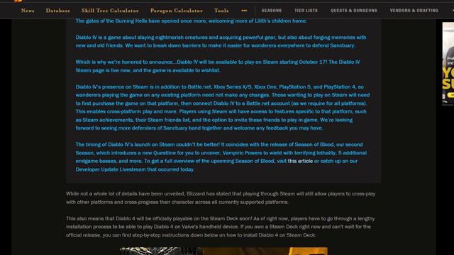 Diablo 4 is Coming to Steam!!! This Is Good News!!! смотреть онлайн