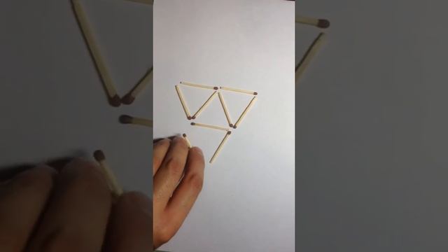 Переставьте 3 спички, чтобы получилось 5 треугольников смотреть онлайн