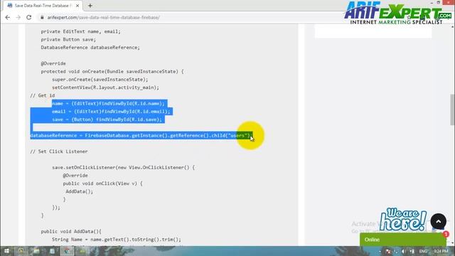 Save Data Real-Time Database FireBase Urdu | Hindi смотреть онлайн