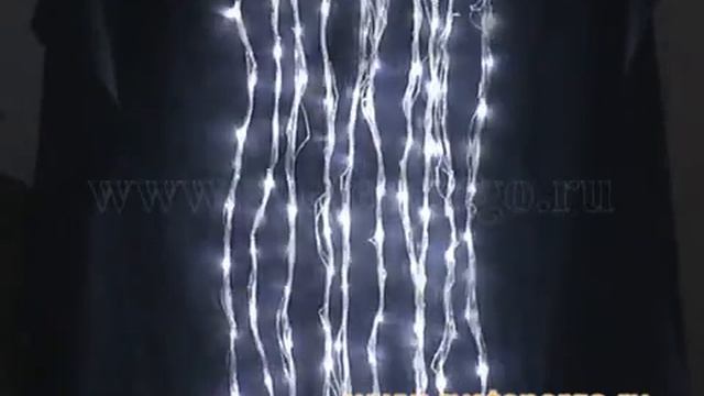 Светодиодный занавес «Текущая вода», белый