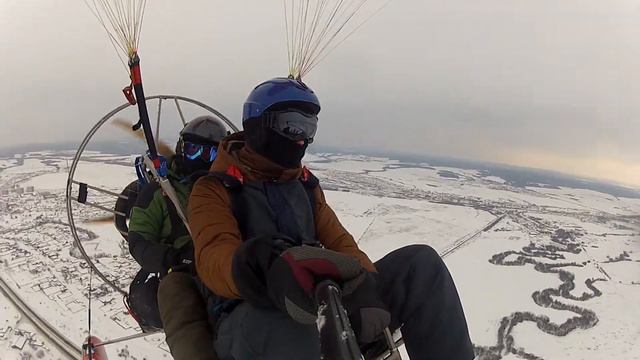 15-16 февраля. Полет по подарочному сертификату. Параплан. Пермь. Fly59 смотреть онлайн