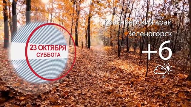 Погода в Красноярском крае на 23.10.2021 смотреть онлайн