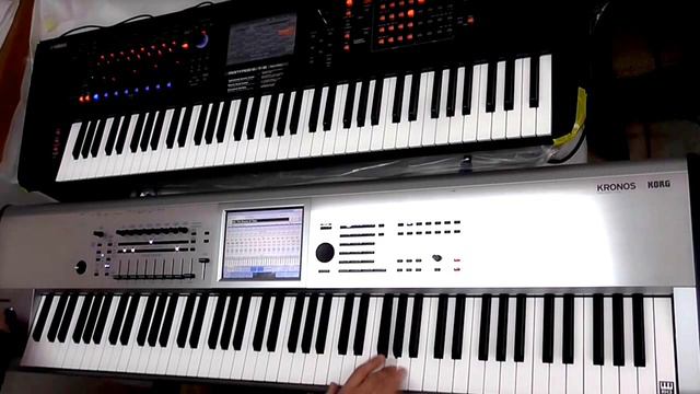 YAMAHA MONTAGE 7 + KORG KRONOS 2 | JAM PT 3 смотреть онлайн