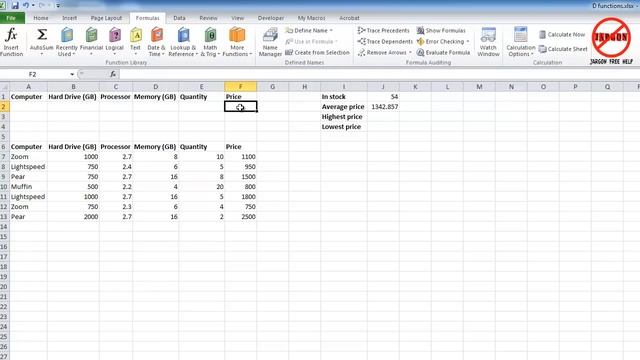 Excel: How to Use the Database Functions DSUM, DAVERAGE, DMAX and DMIN смотреть онлайн