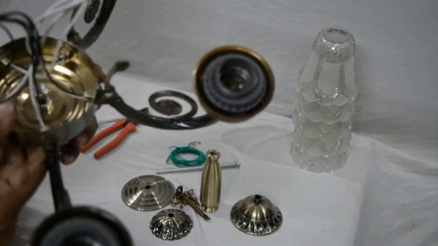 How to install Prop It Up antique brass finish 5 light chandelier ,(8827/5l) Easy and quick смотреть онлайн