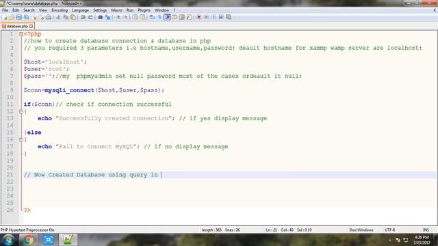 Part 16 How To Connect MySQL database & create database using Query смотреть онлайн