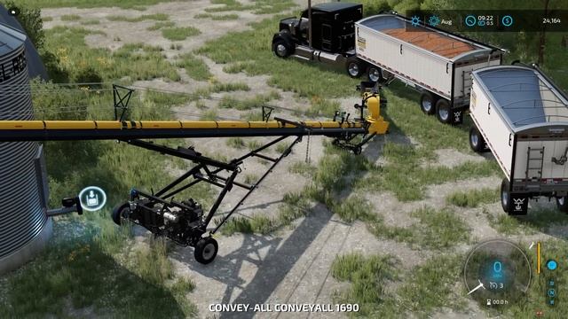 Flax harvest with pickup header on Edgewater Sask - Saskatchewan Grain & Pulse - Episode 2 - FS22 смотреть онлайн