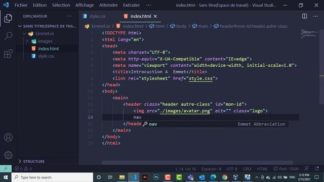 Introduction à Emmet pour coder 5x fois plus vite смотреть онлайн