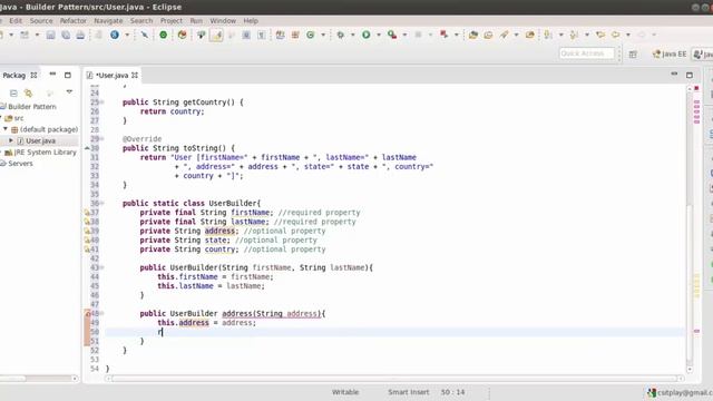 Builder Pattern - Java смотреть онлайн