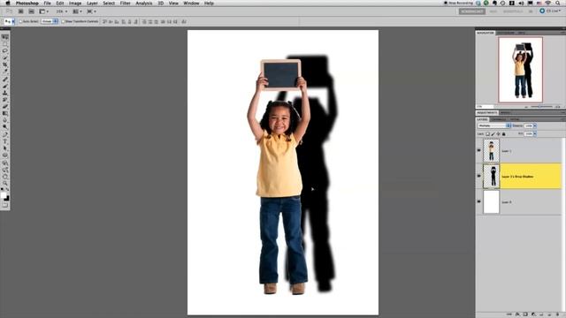 Two Minute Tip: Creating a Realistic Drop-Shadow in Photoshop смотреть онлайн