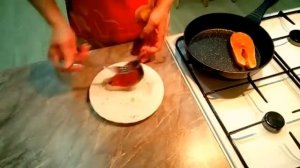 Стейк из сёмги. Рыба на сковороде без масла. Жарим правильно!