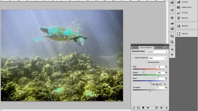 Fixing Color in Underwater Photos with Photoshop смотреть онлайн