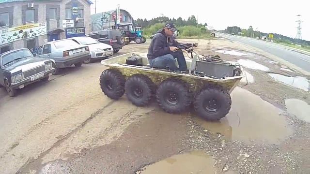 BONAI 8x8 снегоболотоход вездеход-амфибия для охоты и рыбалки смотреть онлайн