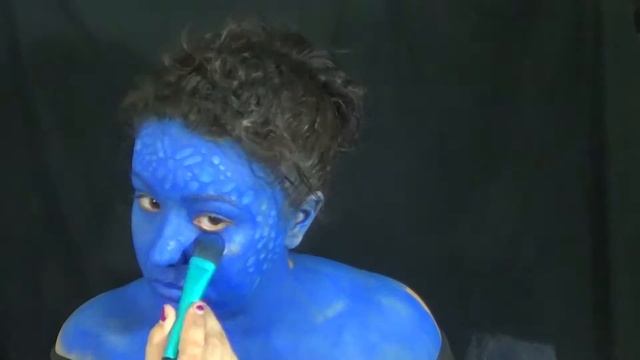 X-Men Mystique Body Paint Cosplay Tutorial (NoBlandMakeup) смотреть онлайн