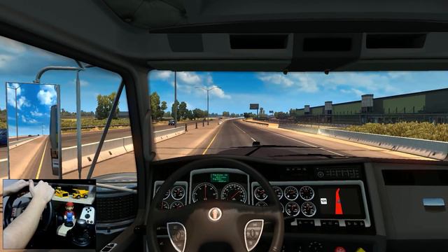 American Truck Simulator - Ehrenberg a Phoenix - com Kenworth W900 + G27 смотреть онлайн